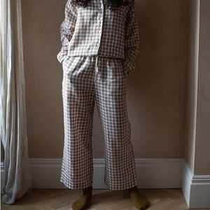 The Simple Folk Linen Trouser Gingham